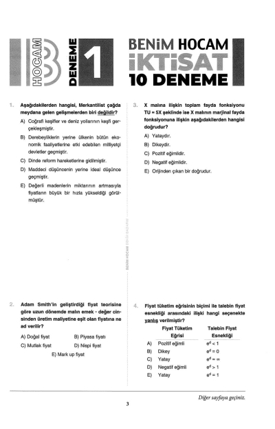 İKTİSAT 10 LU DENEME 2022 Limon Fotokopi