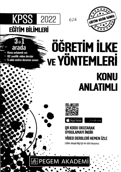 2022 KPSS Eğitim Bilimleri ÖĞRETİM İLKE VE YÖNTEMLERİ KONU ANLATIM Limon Fotokopi