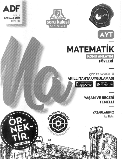 AYT MATEMATİK KONU ANLATIM FÖYLERİ
