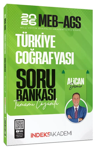2026 MEB-AGS Türkiye Coğrafyası Soru Bankası Çözümlü Alican Demir İndeks Akademi Yayıncılık Limon Fotokopi