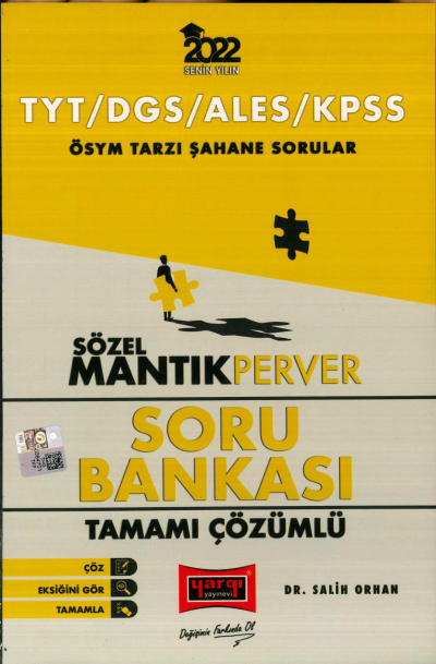 ÖSYM TARSI ŞAHEN SORULAR SÖZEL MANTIK PERVER SORU BANKASI Limon Fotokopi