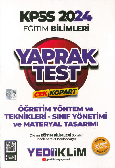 ÖYT- SINIF YÖNETİMİ VE MATERYAL TASARIM YAPRAK TEST Limon Fotokopi
