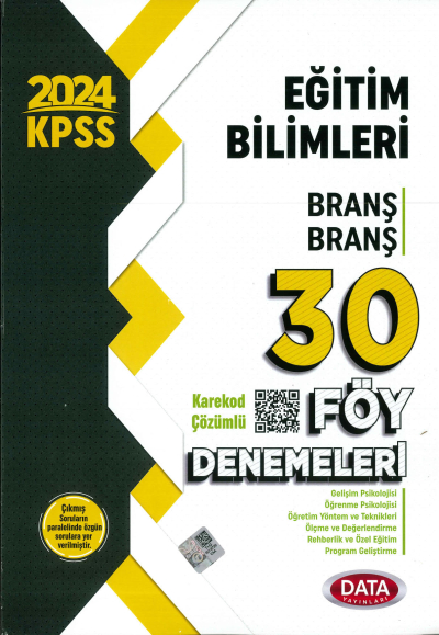 BRANŞ BRANŞ 30 DENEME KAREKOD ÇÖZÜMLÜ TÜM DERSLER Limon Fotokopi