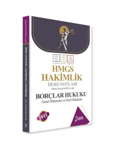 Çıkmış Soru Analizli Borçlar Hukuku Hakimlik Ders Notları Yetki Yayınları Limon Fotokopi