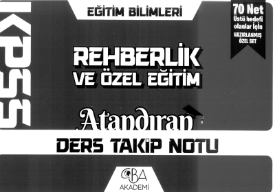 REHBERLİK VE ÖZEL EĞİTİM ATANDIRAN DERS TAKİP NOTU