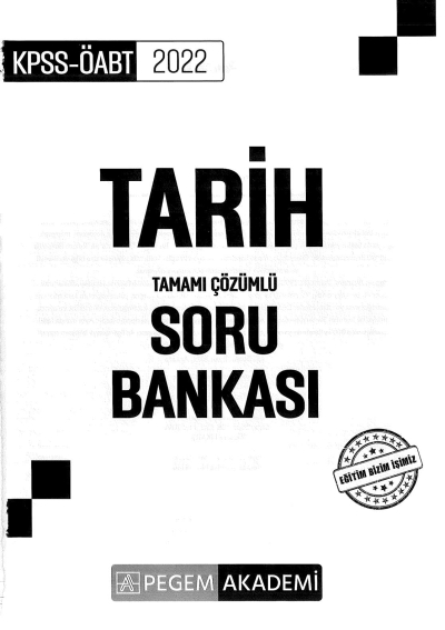 TARİH TAMAMI ÇÖZÜMLÜ SORU BANKASI Limon Fotokopi