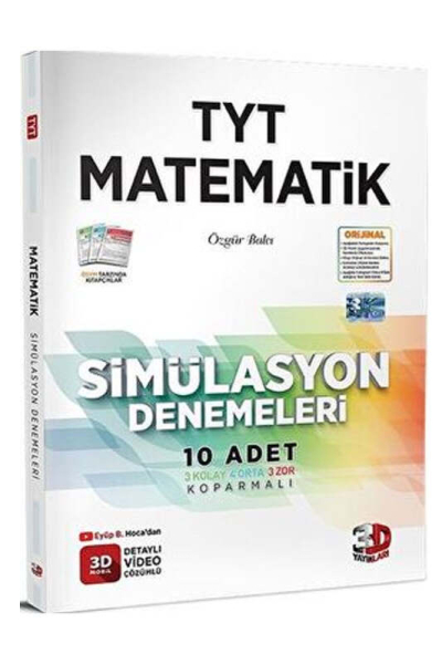 2026 TYT Matematik Simülasyon Denemeleri Detaylı Video Çözümlü 3D Yayınları Limon Fotokopi