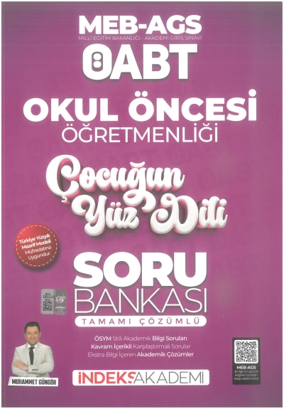 ÖABT Okul Öncesi Öğretmenliği Çocuğun Yüz Dili Soru Bankası Çözümlü İndeks Akademi Yayıncılık