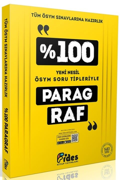 % 100 ÖSYM Soru Tipleriyle Paragraf Fides Yayınları Limon Fotokopi