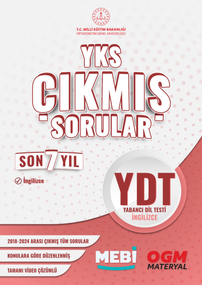 YDT Çıkmış Sorular Son 7 Yıl 2018-2024 MEBİ Limon Fotokopi