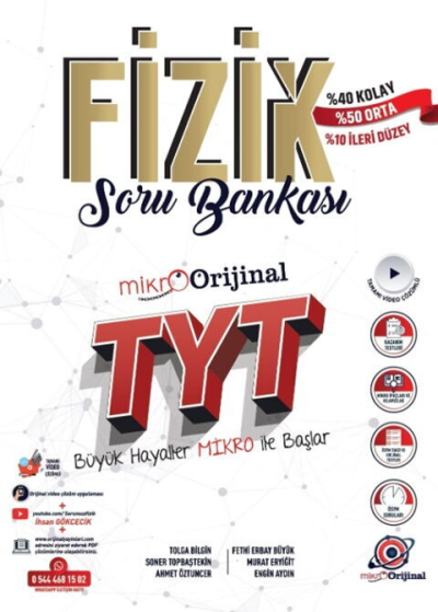 TYT Fizik Soru Bankası Orijinal Mikro Limon Fotokopi
