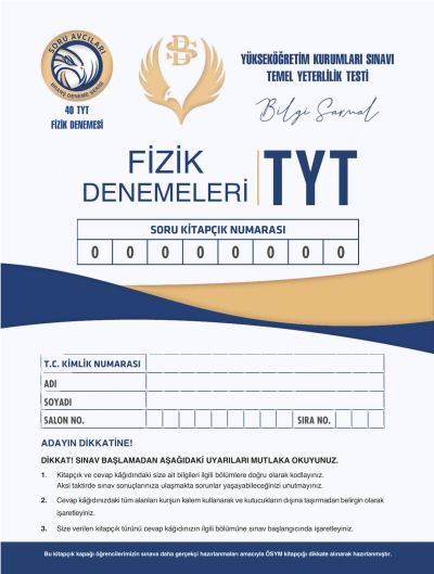 40 *7 TYT FİZİK DENEMESİ