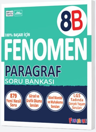 8. Sınıf Fenomen Paragraf B Soru Bankası Fenomen Kitap Limon Fotokopi