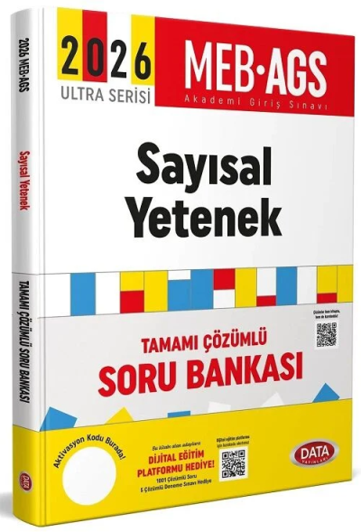 2026 MEB-AGS Sayısal Yetenek Soru Bankası Çözümlü Ultra Serisi Data Yayınları Limon Fotokopi