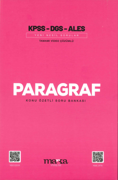 PARAGRAF KONU ÖZETLİ SORU BANKASI Limon Fotokopi