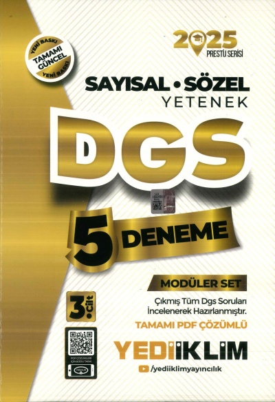 YEDİİKLİM DGS 5 DENEME 2025 Limon Fotokopi