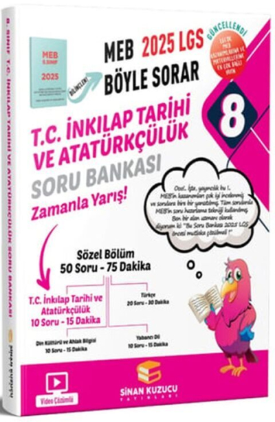 8. Sınıf LGS T.C. İnkılap Tarihi ve Atatürkçülük Soru Bankası Sinan Kuzucu Limon Fotokopi