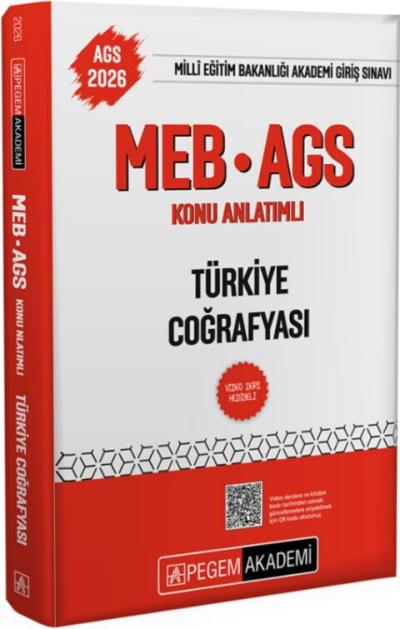 2026 MEB-AGS Konu Anlatımlı Türkiye Coğrafyası Pegem Akademi Yayıncılık