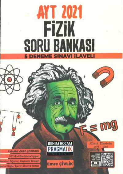 AYT Fizik Soru Bankası 5 Deneme Sınavı İlaveli Pragmatik Serisi Limon Fotokopi