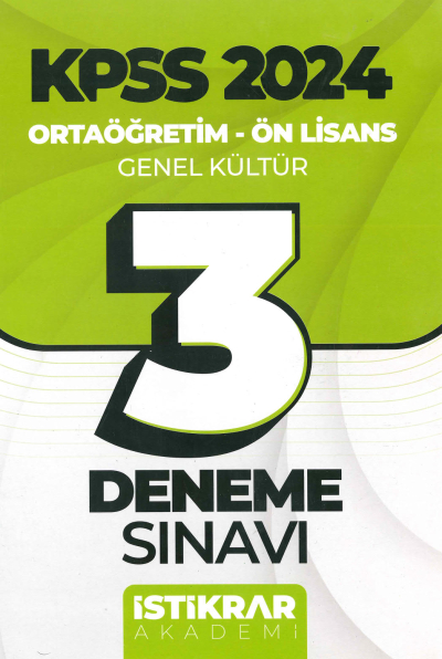 3 DENEME SINAVI (GENEL KÜLTÜR) Limon Fotokopi
