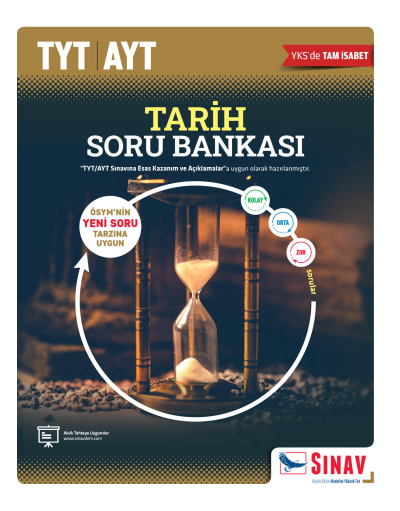 TYT AYT Tarih Soru Bankası Sınav Yayınları Limon Fotokopi