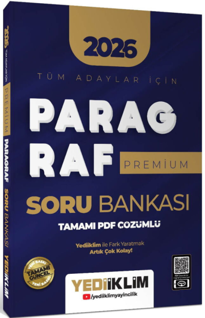 2026 Tüm Adaylar İçin Paragraf Premium Serisi Tamamı PDF Çözümlü Soru Bankası Yediiklim Yayınları Limon Fotokopi