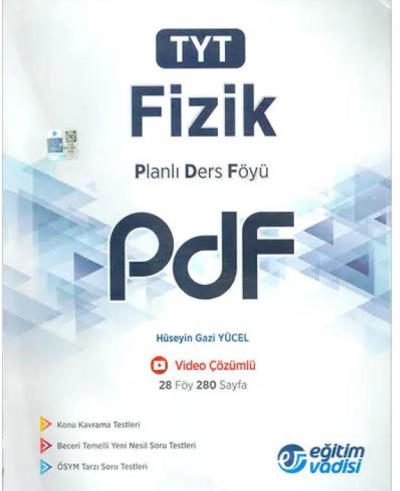 TYT Fizik Planlı Ders Föyü PDF Eğitim Vadisi Yayınları Limon Fotokopi