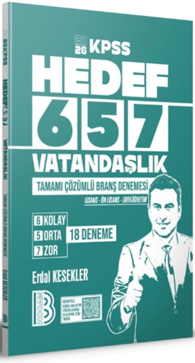 2026 KPSS Vatandaşlık 18 Branş Deneme Benim Hocam Limon Fotokopi