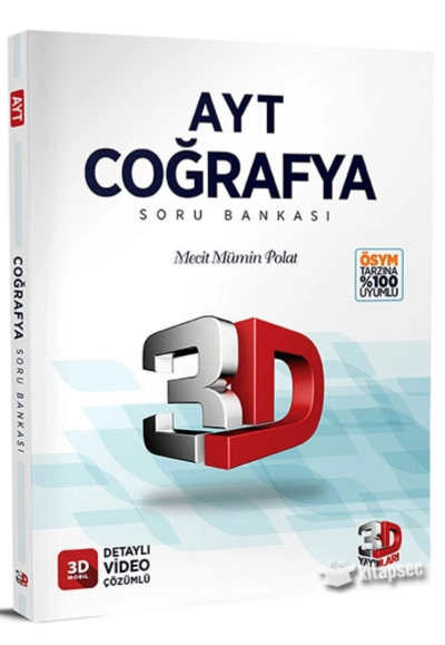 AYT 3D Coğrafya Tamamı Video Çözümlü Soru Bankası