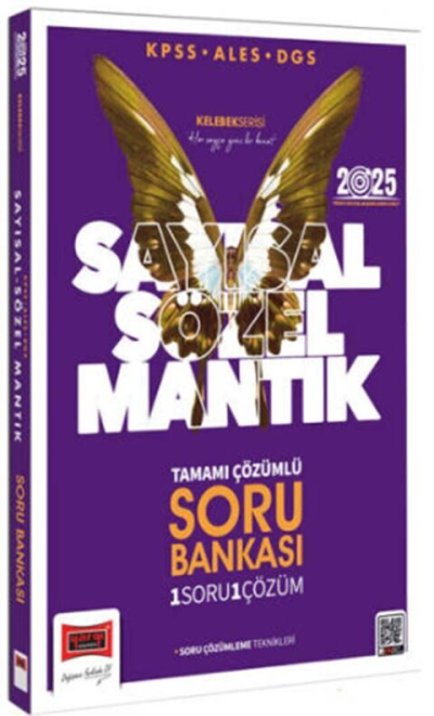 2025 KPSS ALES DGS Kelebek Serisi Tamamı Çözümlü Sayısal Sözel Mantık Soru Bankası Yediiklim Yayınları Limon Fotokopi