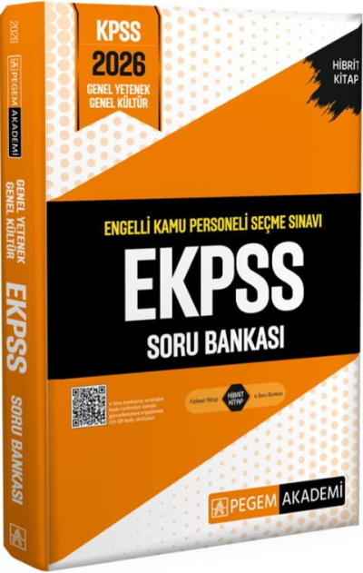 2026 E-KPSS Engelli Kamu Personeli Seçme Sınavı Soru Bankası Pegem Akademi Yayıncılık Limon Fotokopi