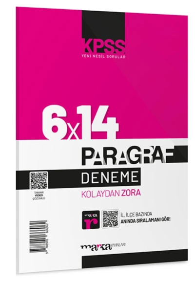 6x14 Paragraf Tamamı Video Çözümlü Deneme 2024 KPSS Yeni Nesil Limon Fotokopi