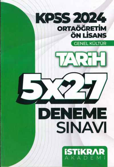 TARİH 5*27 DENEME SINAVI