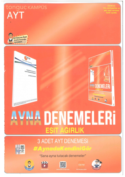 AYT Ayna Denemeleri Eşit Ağırlık Limon Fotokopi