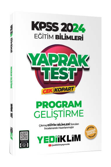 2024 KPSS Eğitim Bilimleri Program Geliştirme Çek Kopart Yaprak Test