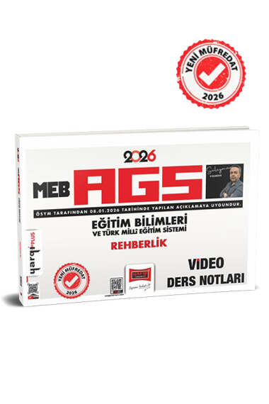 2026 MEB-AGS Eğitim Bilimleri ve Türk Milli Eğitim Sistemi Rehberlik Video Ders Notları Yargı Yayınları Limon Fotokopi