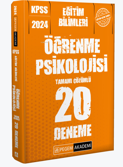 ÖĞRENME PSİKOLOJİSİ 20 DENEME TAMAMI ÇÖZÜMLÜ Limon Fotokopi