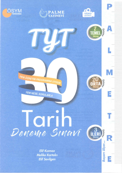 TYT Tarih Palmetre Serisi 30 Deneme Limon Fotokopi