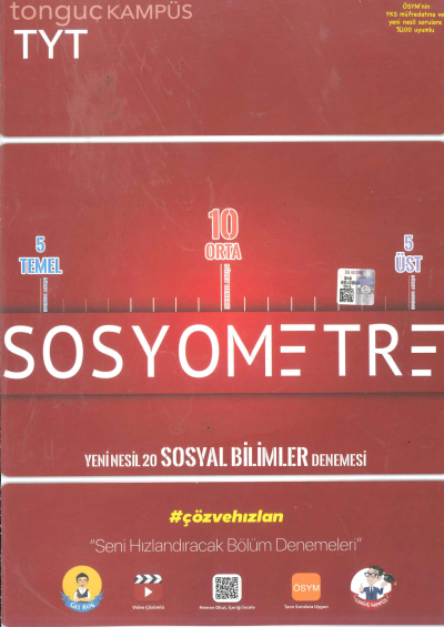 TYT Sosyometre 20 li Deneme Limon Fotokopi