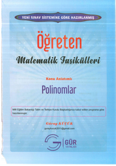 TYT-AYT ÖĞRETEN MATEMATİK POLİNOMLAR KONU ANLATIMLI Limon Fotokopi