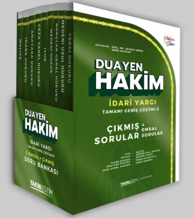 Duayen Hakim Çıkmış & Emsal İdari Yargı Soru Bankası Seti Limon Fotokopi