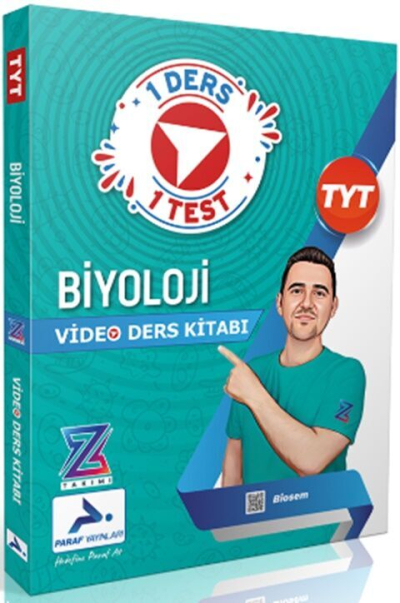 Biosem Paraf Z Takımı TYT Biyoloji Video Ders Anlatım Kitabı Prf Paraf Yayınları Limon Fotokopi