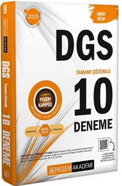 2025 DGS 10 Deneme Pegem Yayınları Limon Fotokopi
