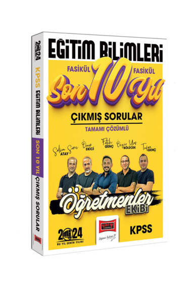 2024 KPSS Eğitim Bilimleri Öğretmenler Ekibi Tamamı Çözümlü Fasikül Fasikül Çıkmış Sorular Son 10 Yıl