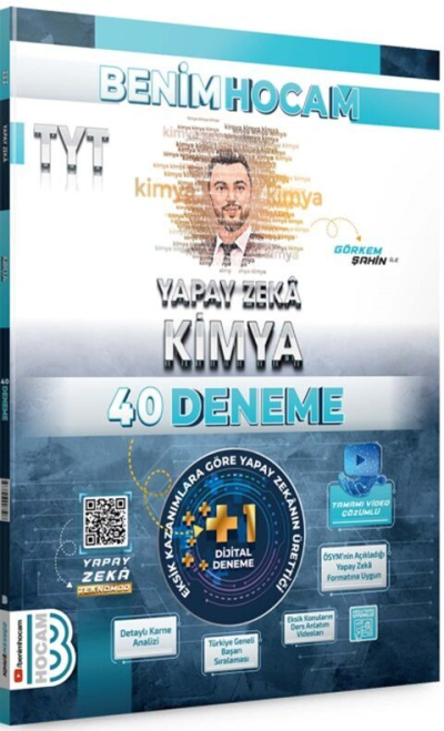 2025 TYT Yapay Zeka Kimya 40 Deneme Benim Hocam Yayınları
