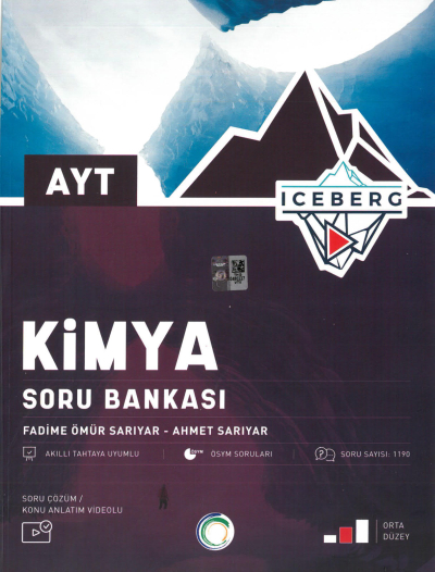 AYT ICEBERG Kimya Soru Bankası Orta Düzey Limon Fotokopi