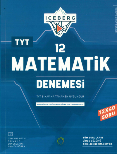 TYT Matematik Iceberg 12 Deneme Okyanus Yayınları Limon Fotokopi