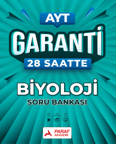 AYT Garanti 28 Saatte Biyoloji Soru Bankası Paraf Akademi