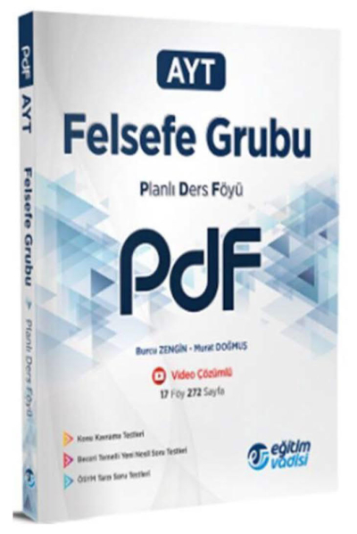 AYT Felsefe Grubu Planlı Ders Föyü Video Anlatım Destekli Eğitim Vadisi Yayınları Limon Fotokopi