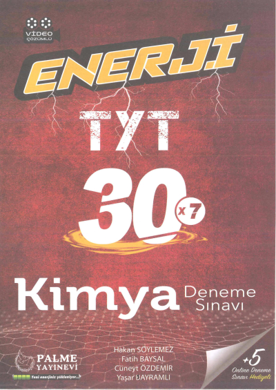 TYT Enerji Kimya 30 Deneme Limon Fotokopi